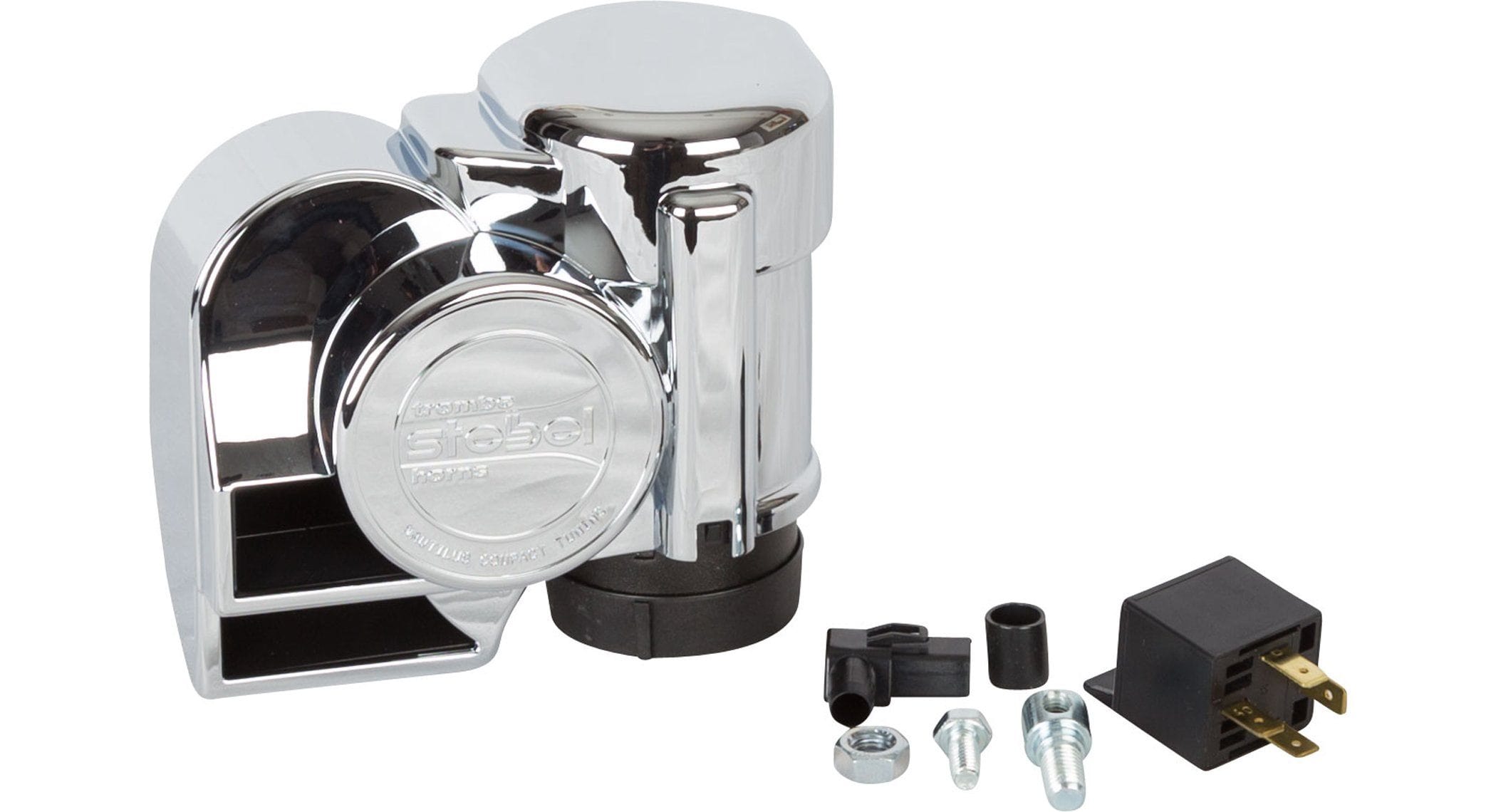 Stebel Chrome Nautilus Compact Tuning Electric Air Horn