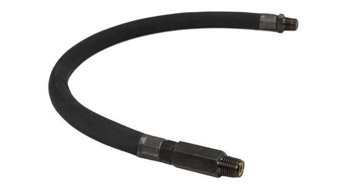 Viair 92796 1/4" Black Sleeved Stainless Steel Leader Hose