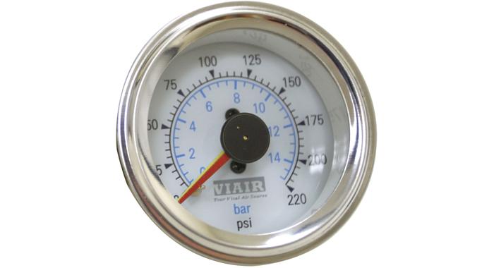 Viair 220 PSI 2" Dual Needle Air Gauge - (90080 / 90081)