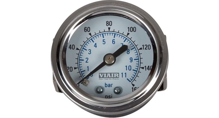 Viair 160 PSI 1.5" Single Needle Air Gauge - (90084 / 90085)