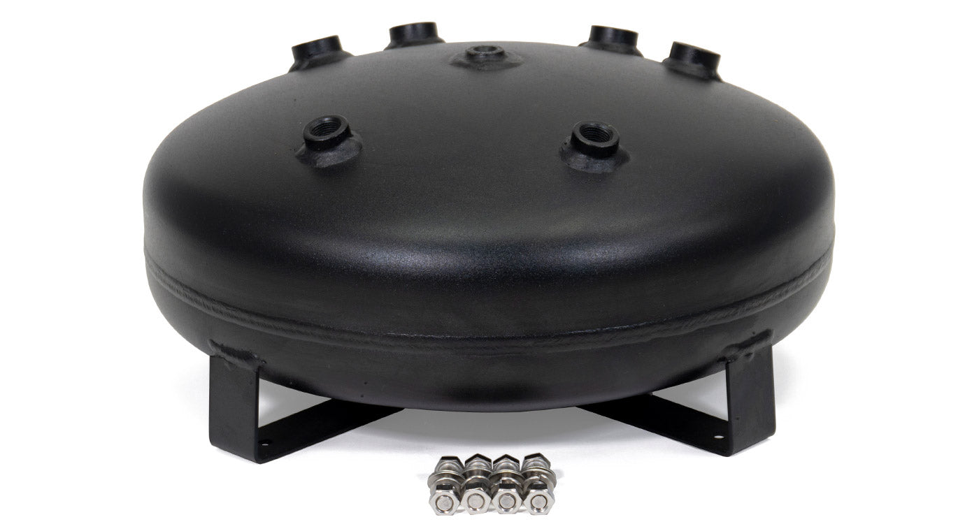 4 Gallon Pancake 8 Port Steel Air Tank