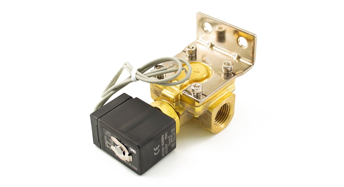 SMC Brass 1/2" 110 Volt Electric Air Valve