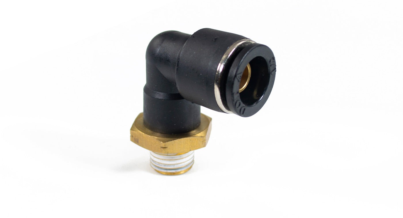 1/4" Male NPT to 1/2" PTC Elbow Fitting