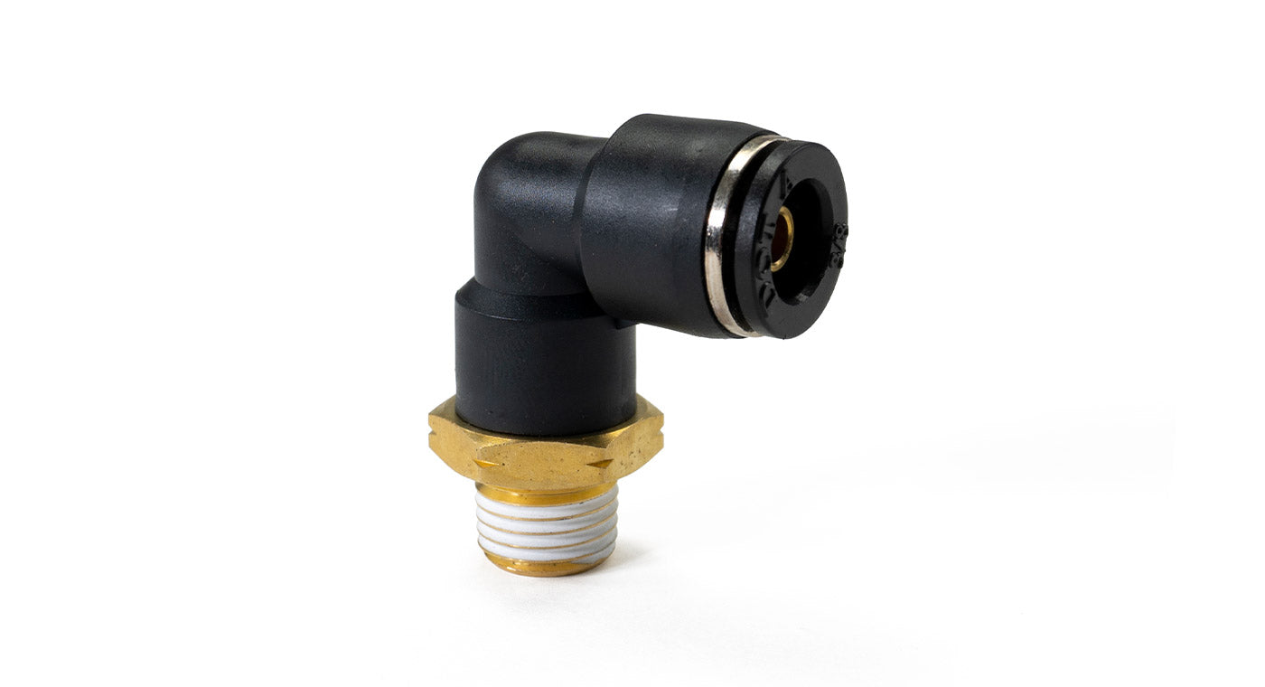 1/4" Male NPT to 3/8" PTC Elbow Fitting