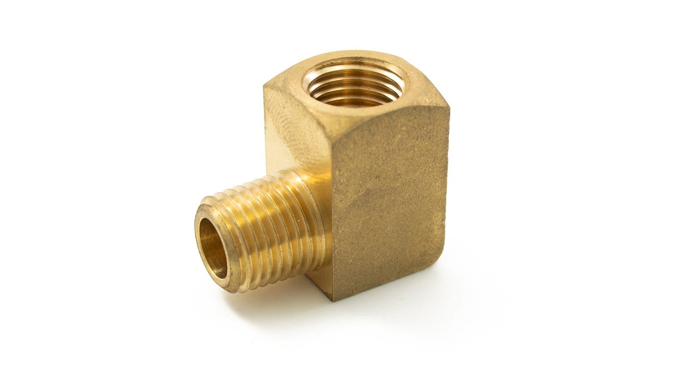 1/4" NPT Male to 1/4" NPT Female Elbow Fitting