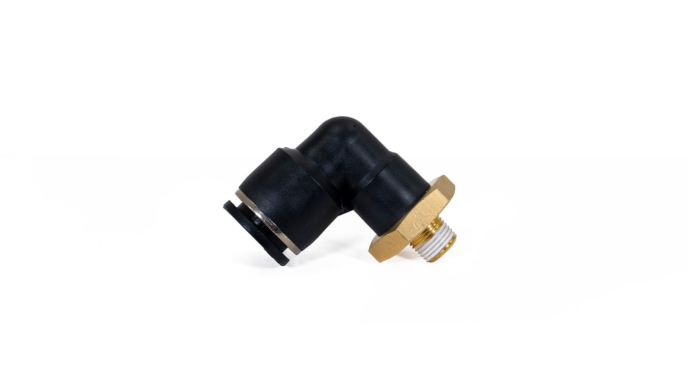 1/8" Male BSPT to 1/2" PTC Elbow Fitting