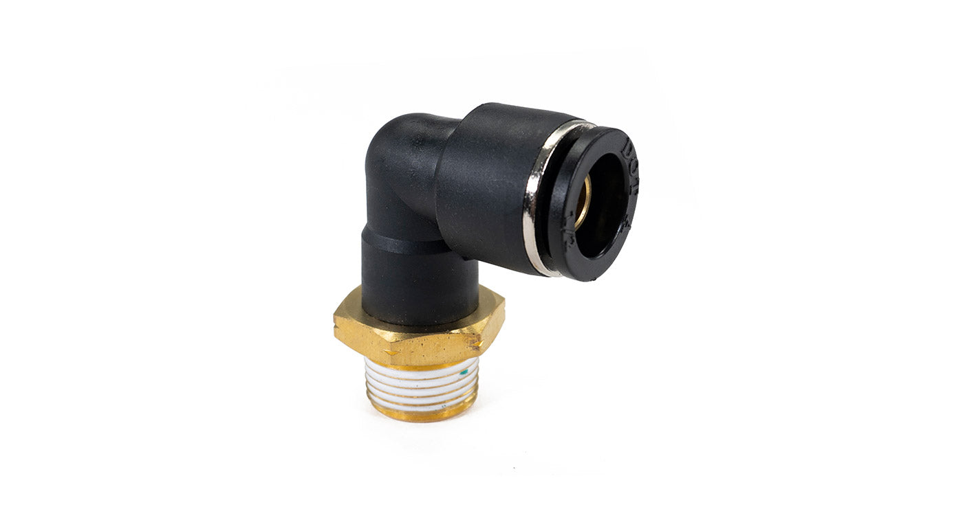3/8" Male NPT to 1/2" PTC Elbow Fitting